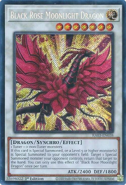 Black Rose Moonlight Dragon (Secret Rare) [RA03-EN038] Secret Rare | Exor Games New Glasgow