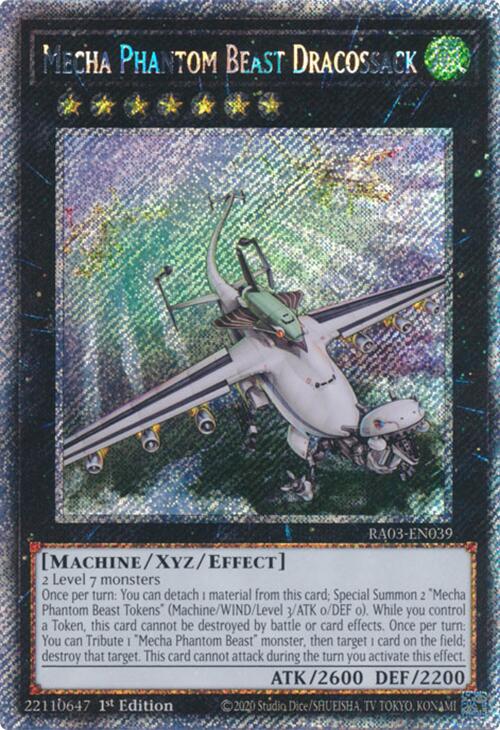 Mecha Phantom Beast Dracossack (Platinum Secret Rare) [RA03-EN039] Platinum Secret Rare | Exor Games New Glasgow