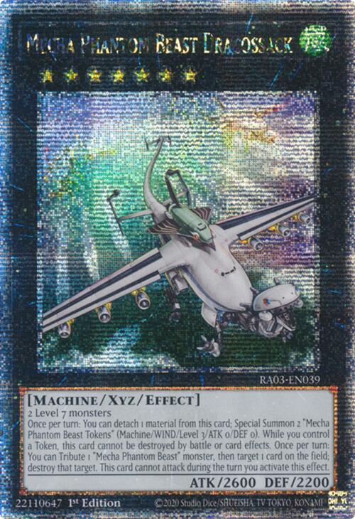 Mecha Phantom Beast Dracossack (Quarter Century Secret Rare) [RA03-EN039] Quarter Century Secret Rare | Exor Games New Glasgow