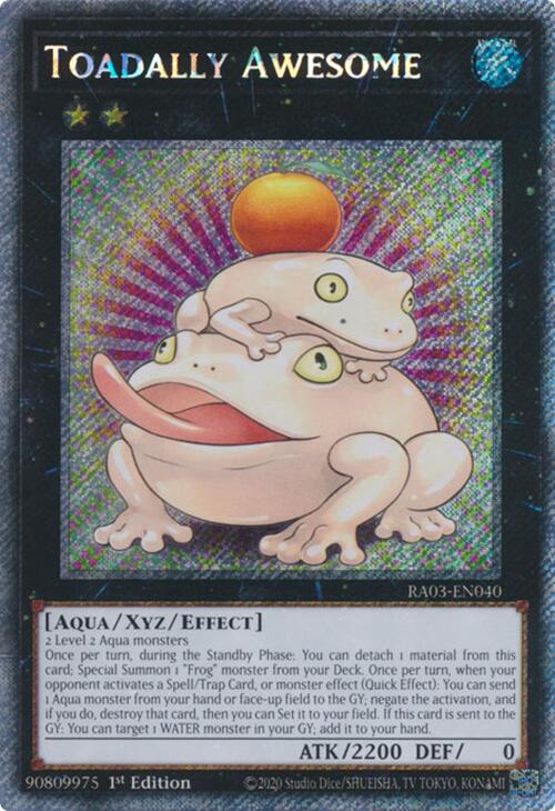 Toadally Awesome (Platinum Secret Rare) [RA03-EN040] Platinum Secret Rare | Exor Games New Glasgow