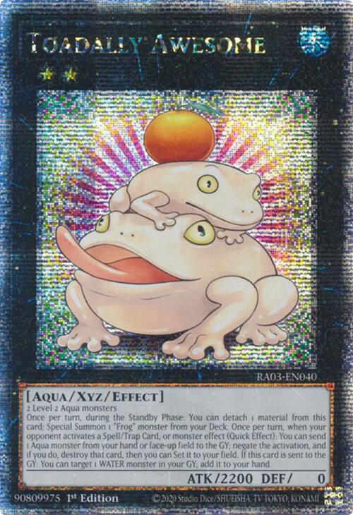 Toadally Awesome (Quarter Century Secret Rare) [RA03-EN040] Quarter Century Secret Rare | Exor Games New Glasgow