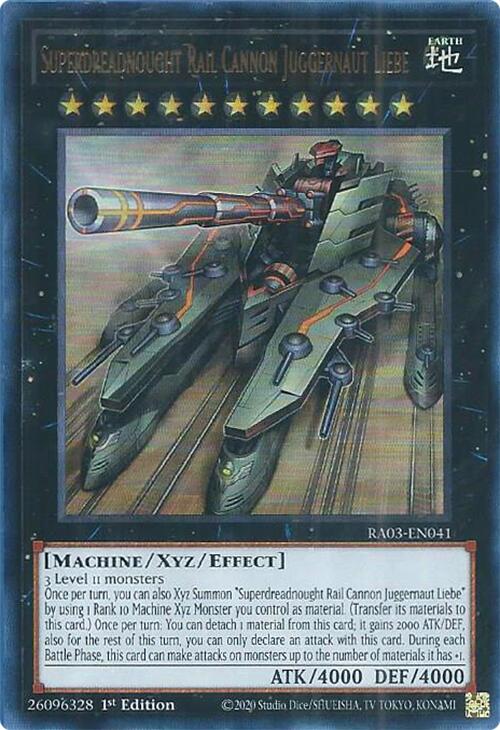 Superdreadnought Rail Cannon Juggernaut Liebe (UR) [RA03-EN041] Ultra Rare | Exor Games New Glasgow