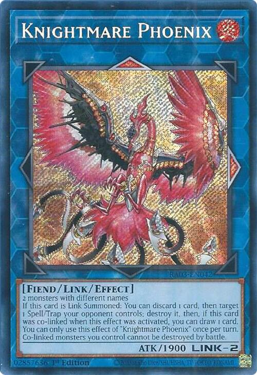 Knightmare Phoenix (Secret Rare) [RA03-EN042] Secret Rare | Exor Games New Glasgow