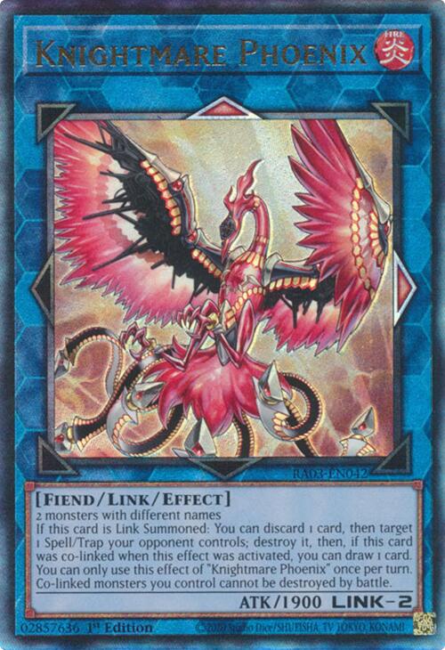 Knightmare Phoenix (UTR) [RA03-EN042] Prismatic Ultimate Rare | Exor Games New Glasgow