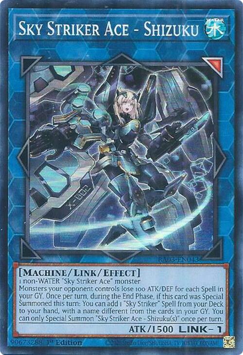 Sky Striker Ace - Shizuku [RA03-EN043] Super Rare | Exor Games New Glasgow