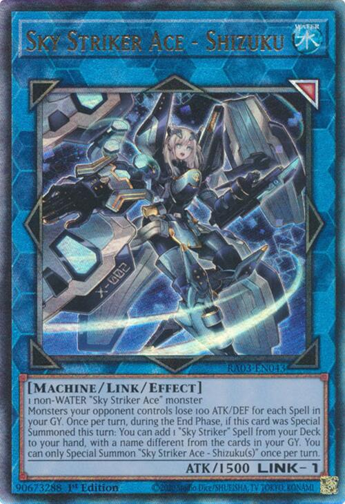 Sky Striker Ace - Shizuku (UTR) [RA03-EN043] Prismatic Ultimate Rare | Exor Games New Glasgow