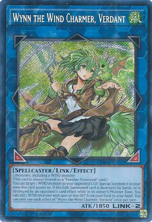 Wynn the Wind Charmer, Verdant (Secret Rare) [RA03-EN045] Secret Rare | Exor Games New Glasgow