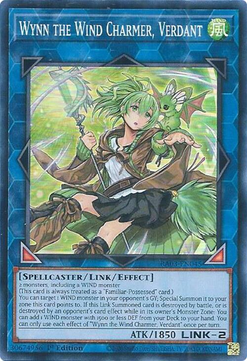 Wynn the Wind Charmer, Verdant [RA03-EN045] Super Rare | Exor Games New Glasgow