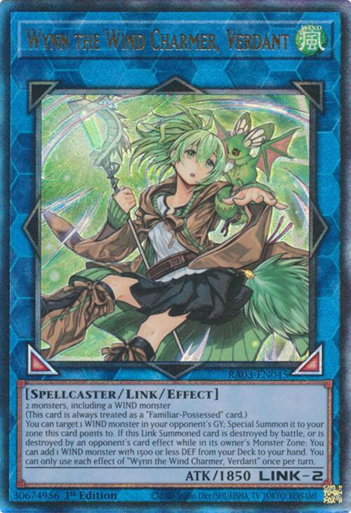 Wynn the Wind Charmer, Verdant (UTR) [RA03-EN045] Prismatic Ultimate Rare | Exor Games New Glasgow