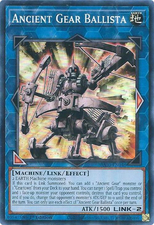 Ancient Gear Ballista [RA03-EN046] Super Rare | Exor Games New Glasgow