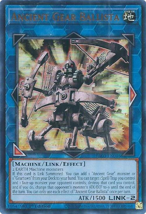 Ancient Gear Ballista (UR) [RA03-EN046] Ultra Rare | Exor Games New Glasgow