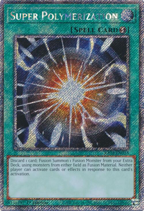 Super Polymerization (Platinum Secret Rare) [RA03-EN053] Platinum Secret Rare | Exor Games New Glasgow