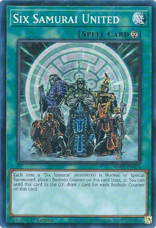 Six Samurai United [RA03-EN054] Super Rare | Exor Games New Glasgow