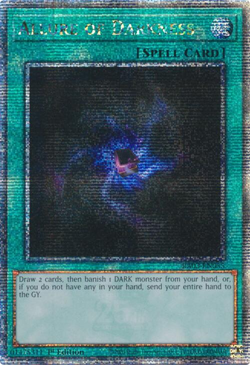 Allure of Darkness (Quarter Century Secret Rare) [RA03-EN055] Quarter Century Secret Rare | Exor Games New Glasgow