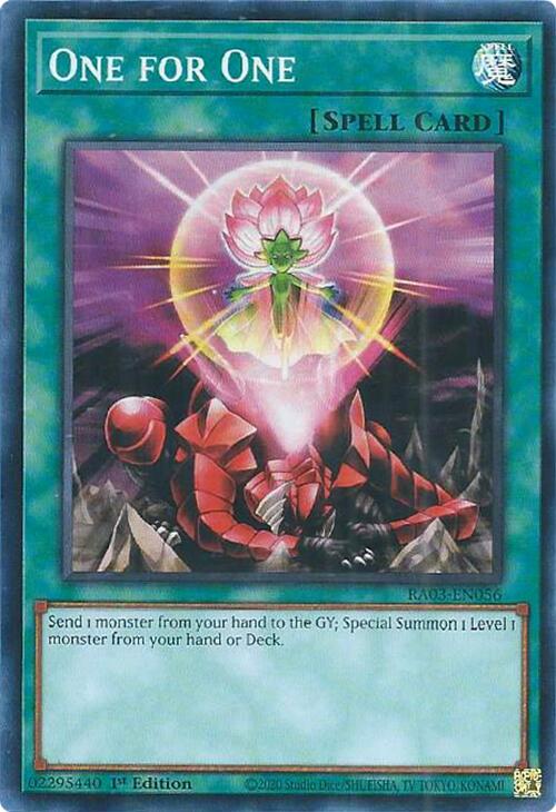 One for One [RA03-EN056] Super Rare | Exor Games New Glasgow