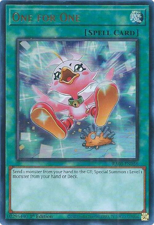 One for One (Alternate Art) (UR) [RA03-EN056] Ultra Rare | Exor Games New Glasgow