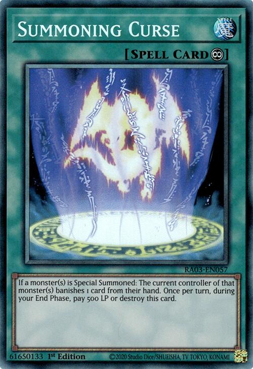 Summoning Curse (CR) [RA03-EN057] Prismatic Collector's Rare | Exor Games New Glasgow