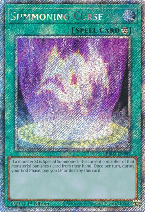 Summoning Curse (Platinum Secret Rare) [RA03-EN057] Platinum Secret Rare | Exor Games New Glasgow