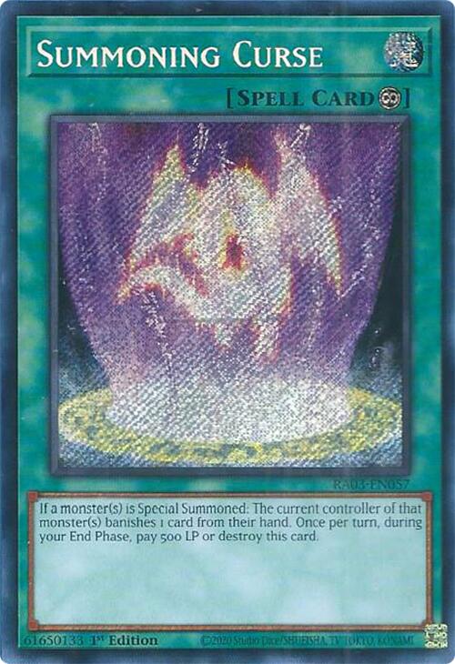 Summoning Curse (Secret Rare) [RA03-EN057] Secret Rare | Exor Games New Glasgow