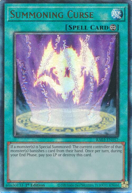 Summoning Curse (UTR) [RA03-EN057] Prismatic Ultimate Rare | Exor Games New Glasgow