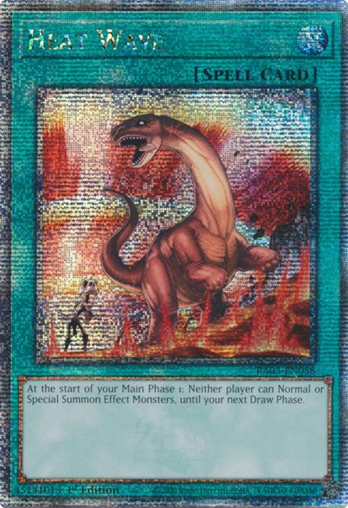 Heat Wave (Quarter Century Secret Rare) [RA03-EN058] Quarter Century Secret Rare | Exor Games New Glasgow