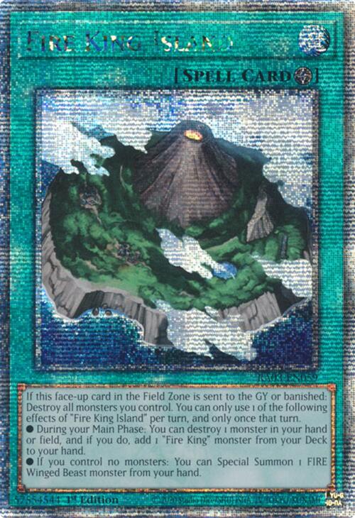 Fire King Island (Quarter Century Secret Rare) [RA03-EN059] Quarter Century Secret Rare | Exor Games New Glasgow