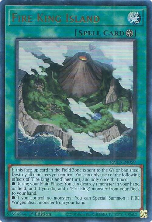 Fire King Island (UR) [RA03-EN059] Ultra Rare | Exor Games New Glasgow