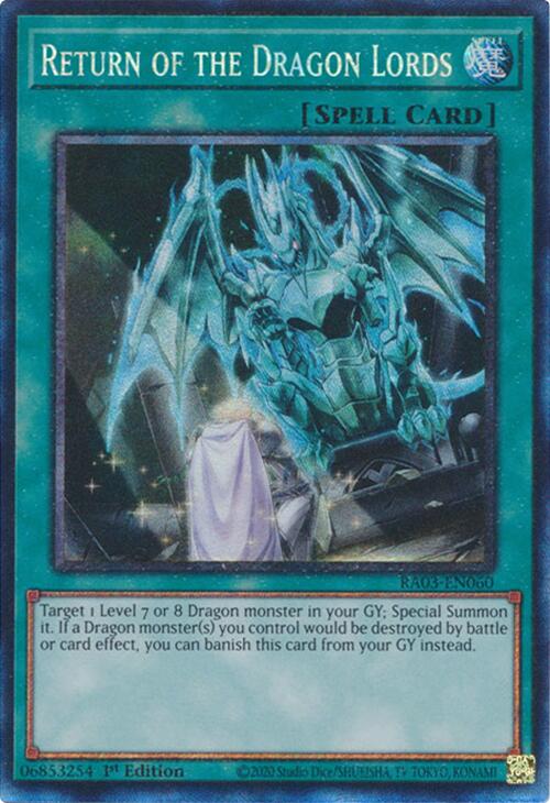 Return of the Dragon Lords (CR) [RA03-EN060] Prismatic Collector's Rare | Exor Games New Glasgow