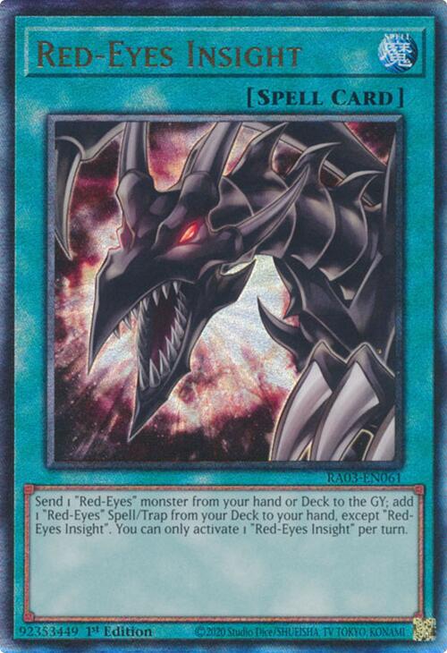 Red-Eyes Insight (UTR) [RA03-EN061] Prismatic Ultimate Rare | Exor Games New Glasgow
