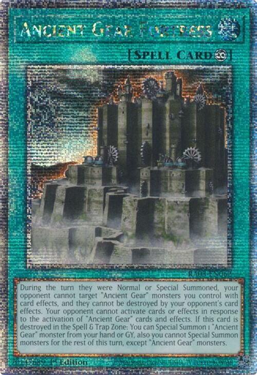 Ancient Gear Fortress (Quarter Century Secret Rare) [RA03-EN062] Quarter Century Secret Rare | Exor Games New Glasgow