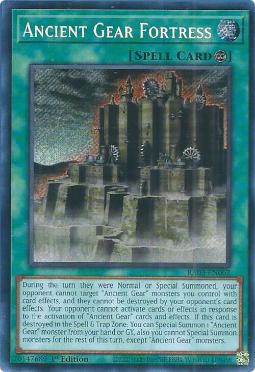 Ancient Gear Fortress (Secret Rare) [RA03-EN062] Secret Rare | Exor Games New Glasgow