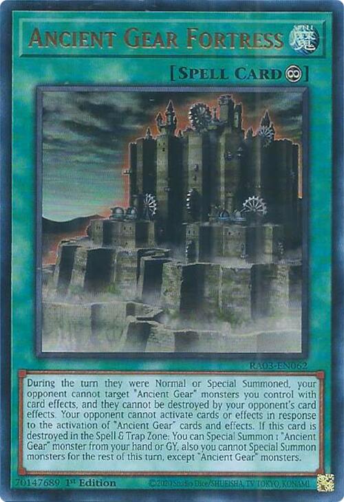 Ancient Gear Fortress (UR) [RA03-EN062] Ultra Rare | Exor Games New Glasgow