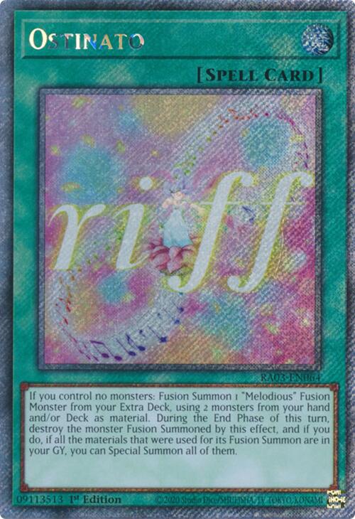 Ostinato (Platinum Secret Rare) [RA03-EN064] Platinum Secret Rare | Exor Games New Glasgow