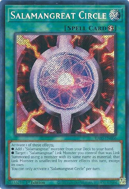 Salamangreat Circle (Secret Rare) [RA03-EN066] Secret Rare | Exor Games New Glasgow