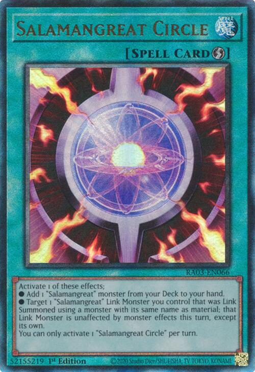 Salamangreat Circle (UTR) [RA03-EN066] Prismatic Ultimate Rare | Exor Games New Glasgow