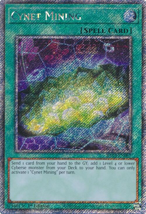 Cynet Mining (Platinum Secret Rare) [RA03-EN067] Platinum Secret Rare | Exor Games New Glasgow