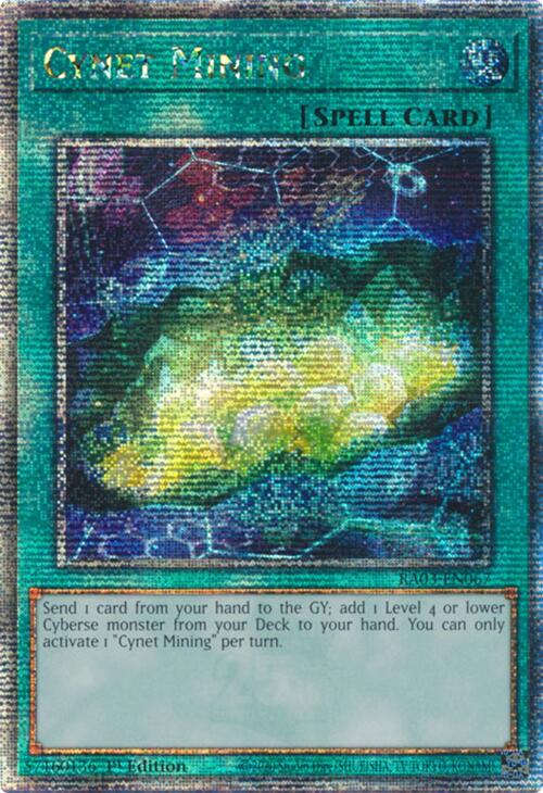 Cynet Mining (Quarter Century Secret Rare) [RA03-EN067] Quarter Century Secret Rare | Exor Games New Glasgow