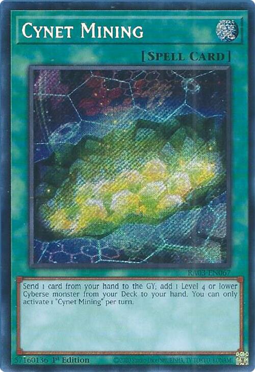 Cynet Mining (Secret Rare) [RA03-EN067] Secret Rare | Exor Games New Glasgow