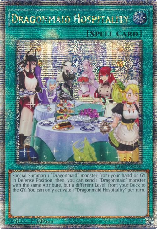 Dragonmaid Hospitality (Alternate Art) (Quarter Century Secret Rare) [RA03-EN068] Quarter Century Secret Rare | Exor Games New Glasgow