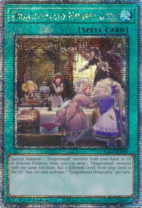 Dragonmaid Hospitality (Quarter Century Secret Rare) [RA03-EN068] Quarter Century Secret Rare | Exor Games New Glasgow