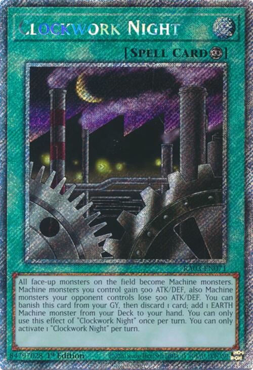 Clockwork Night (Platinum Secret Rare) [RA03-EN071] Platinum Secret Rare | Exor Games New Glasgow