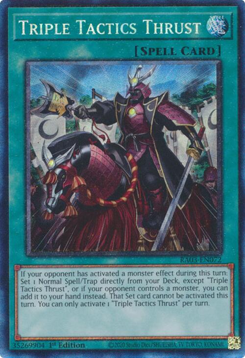 Triple Tactics Thrust (CR) [RA03-EN072] Prismatic Collector's Rare | Exor Games New Glasgow