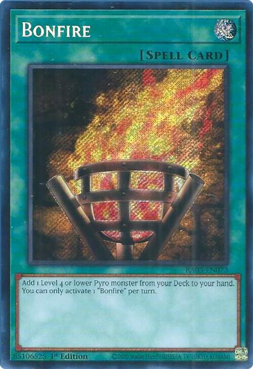 Bonfire (Secret Rare) [RA03-EN073] Secret Rare | Exor Games New Glasgow