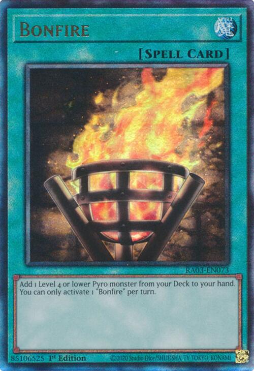 Bonfire (UTR) [RA03-EN073] Prismatic Ultimate Rare | Exor Games New Glasgow