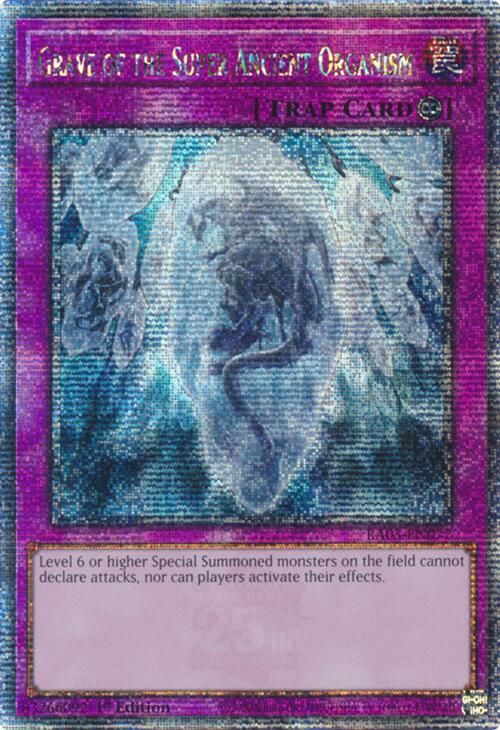 Grave of the Super Ancient Organism (Quarter Century Secret Rare) [RA03-EN077] Quarter Century Secret Rare | Exor Games New Glasgow