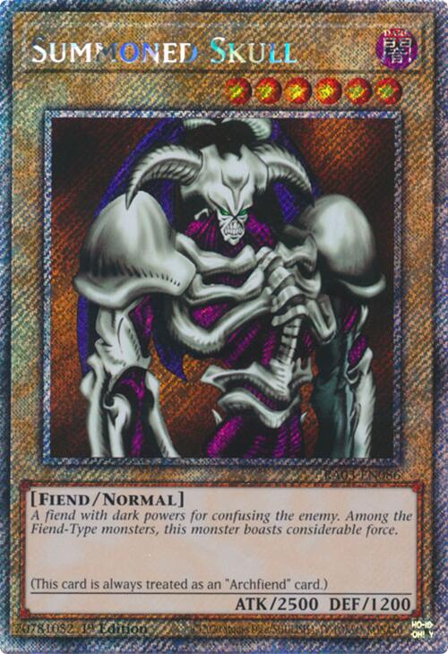 Summoned Skull (Platinum Secret Rare) [RA03-EN086] Platinum Secret Rare | Exor Games New Glasgow