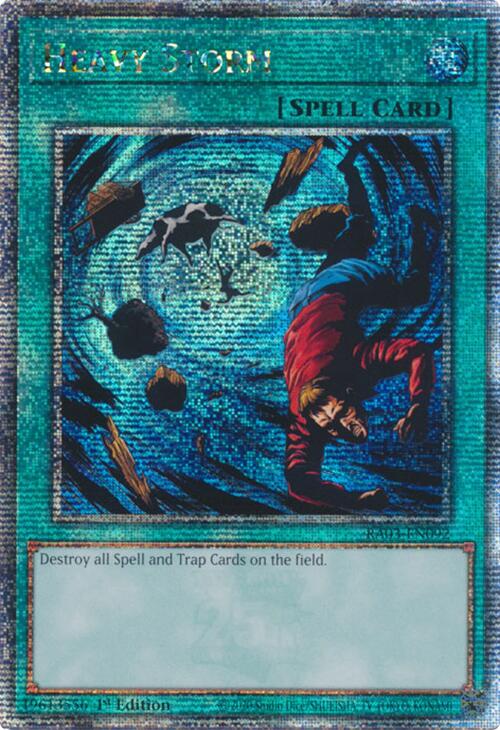 Heavy Storm (Quarter Century Secret Rare) [RA03-EN092] Quarter Century Secret Rare | Exor Games New Glasgow