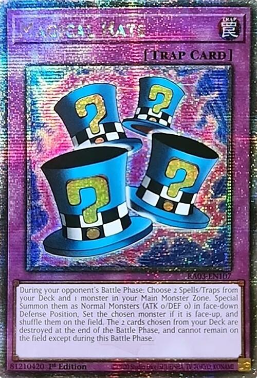 Magical Hats (Quarter Century Secret Rare) [RA03-EN107] Quarter Century Secret Rare | Exor Games New Glasgow