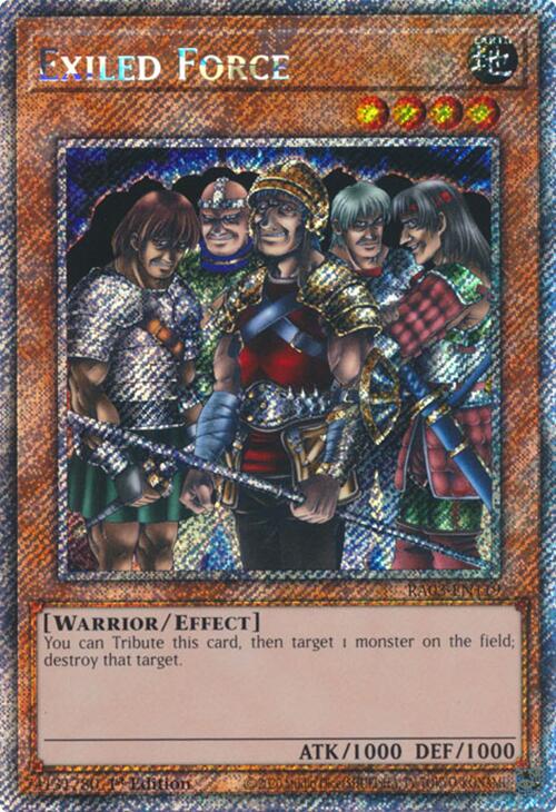Exiled Force (Platinum Secret Rare) [RA03-EN119] Platinum Secret Rare | Exor Games New Glasgow