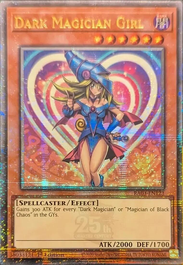 Dark Magician Girl (Quarter Century Secret Rare) [RA03-EN123] Quarter Century Secret Rare | Exor Games New Glasgow